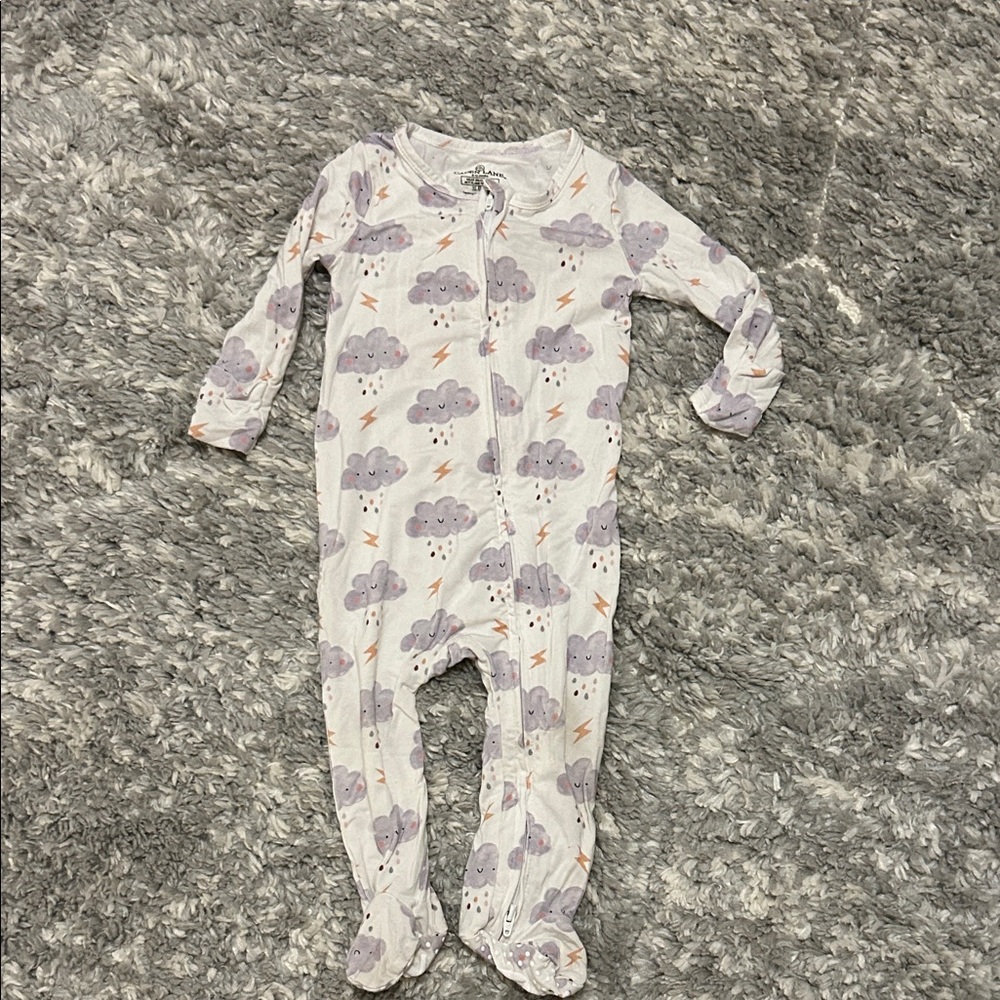 Caden Lane Lavender Cloud Kids Footie